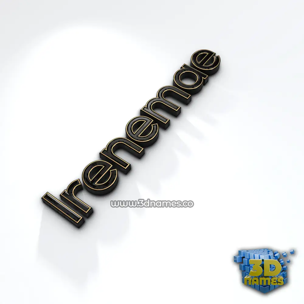irenemae in Black'n'White style - 3D name wallpaper