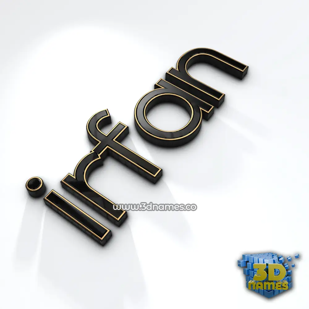 irfan in Black'n'White style - 3D name wallpaper
