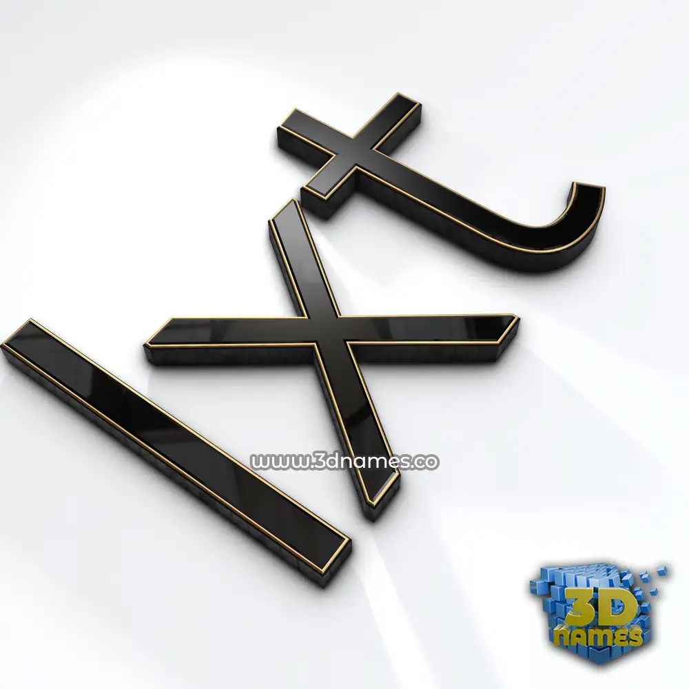 ixt in Black'n'White style - 3D name wallpaper