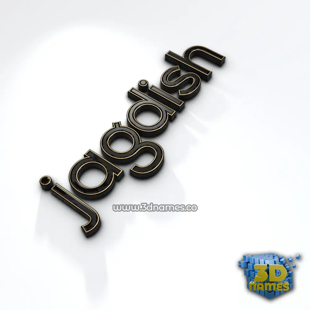 jagdish in Black'n'White style - 3D name wallpaper