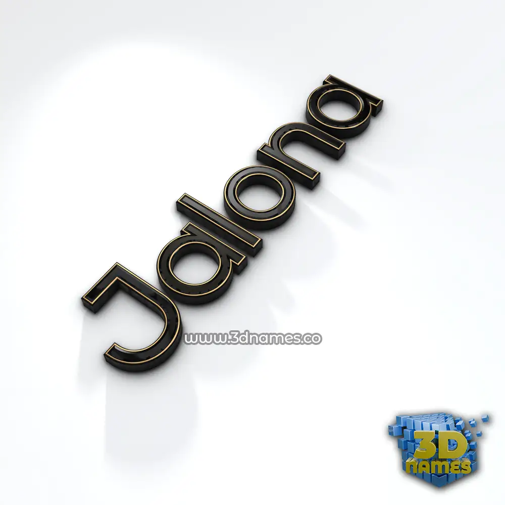 jalona in Black'n'White style - 3D name wallpaper