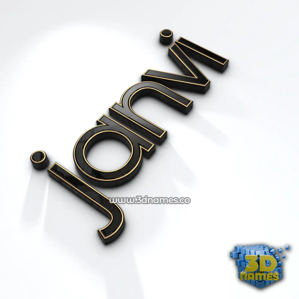 janvi in Black'n'White style - 3D name wallpaper
