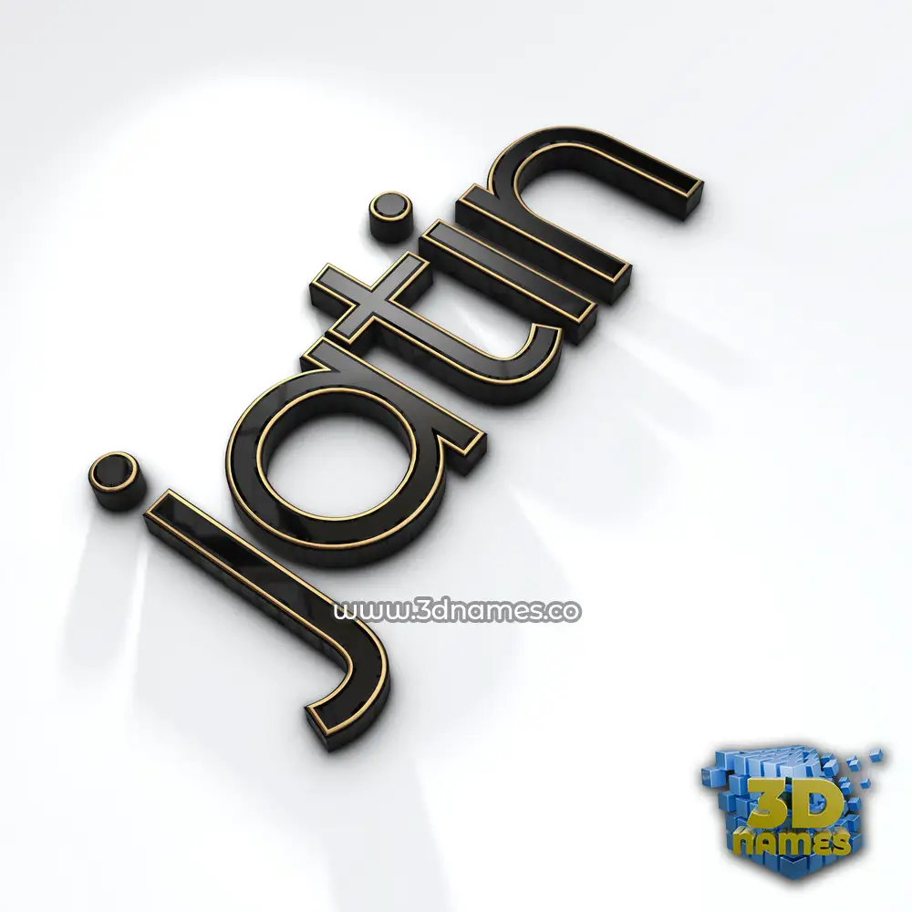jatin in Black'n'White style - 3D name wallpaper