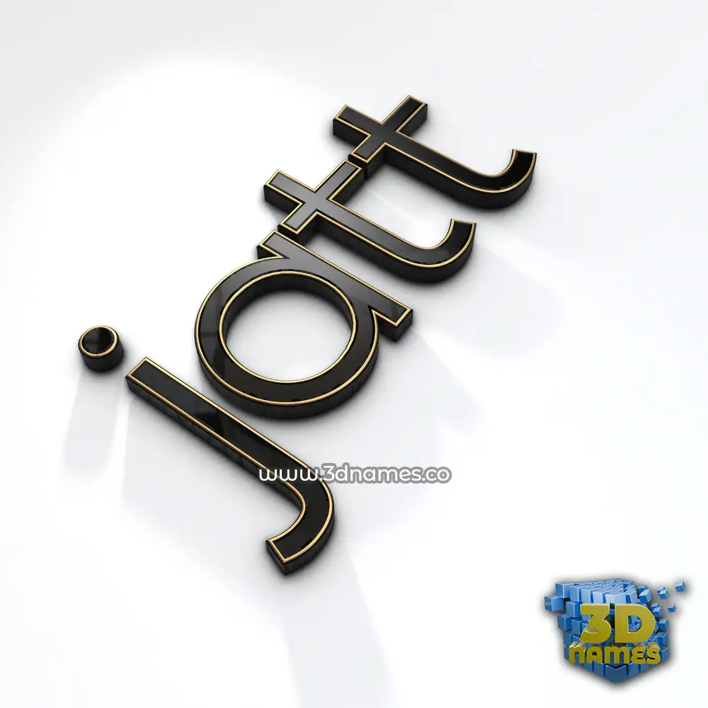 jatt in Black'n'White style - 3D name wallpaper