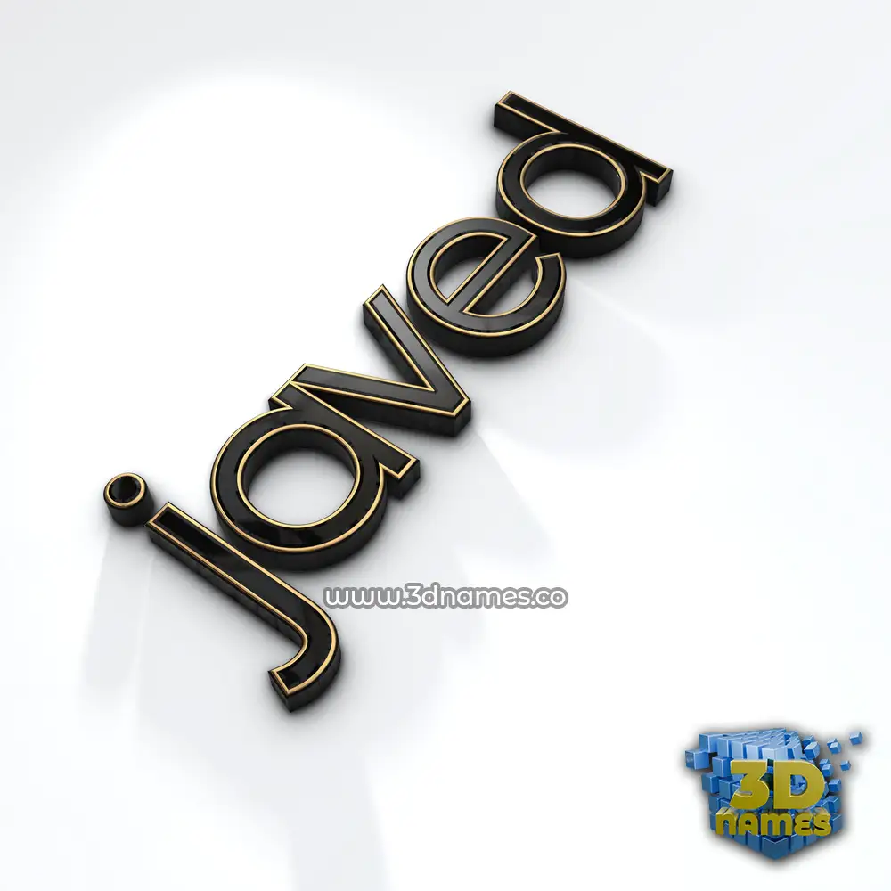 javed in Black'n'White style - 3D name wallpaper