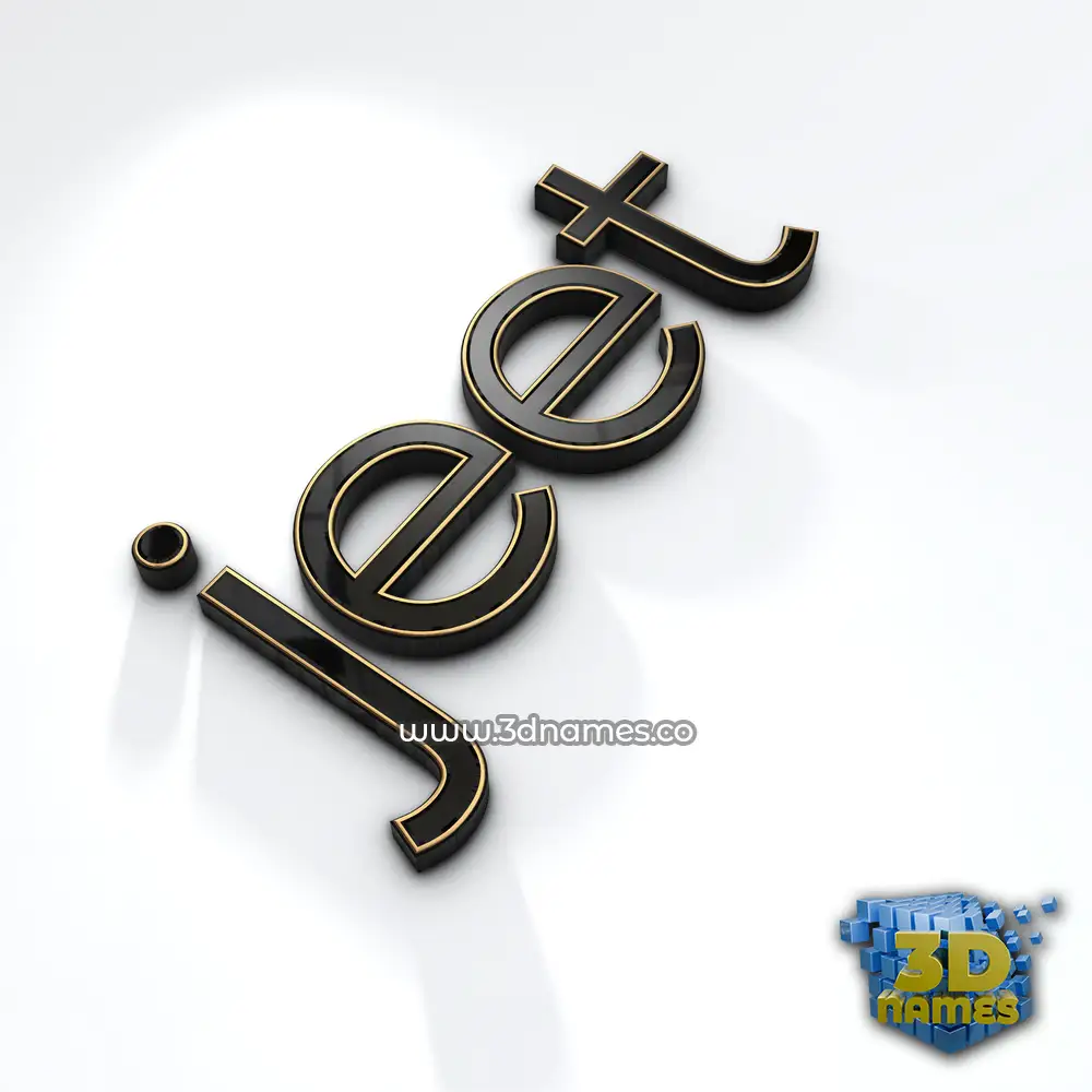 jeet in Black'n'White style - 3D name wallpaper