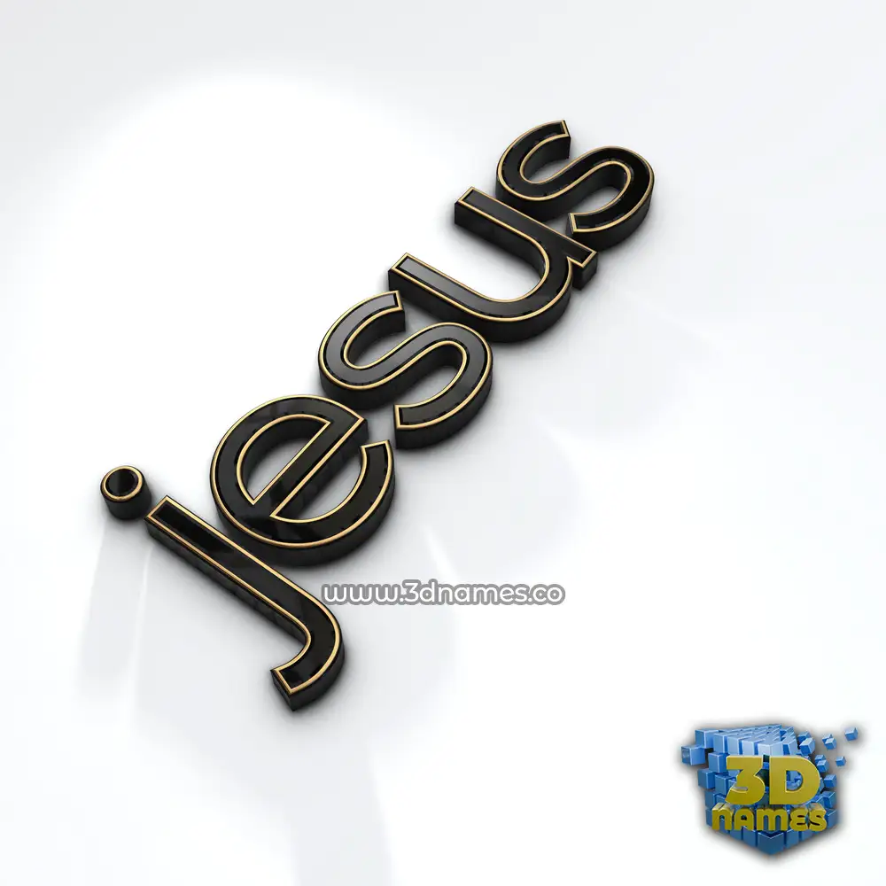 jesus in Black'n'White style - 3D name wallpaper