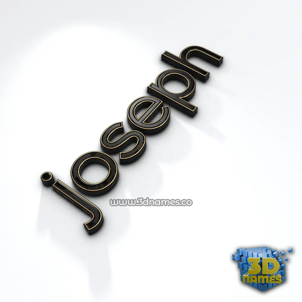 joseph in Black'n'White style - 3D name wallpaper