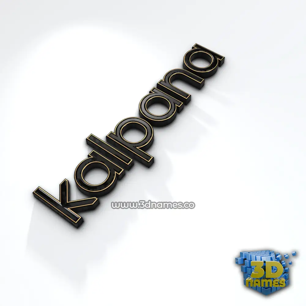 kalpana in Black'n'White style - 3D name wallpaper