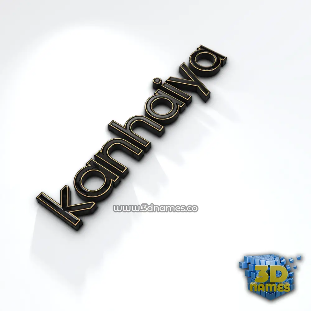 kanhaiya in Black'n'White style - 3D name wallpaper