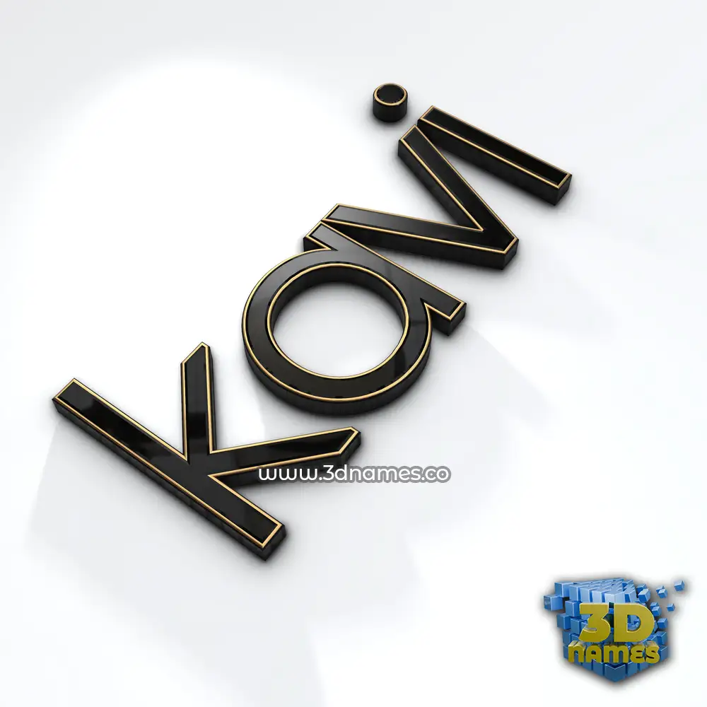 kavi in Black'n'White style - 3D name wallpaper