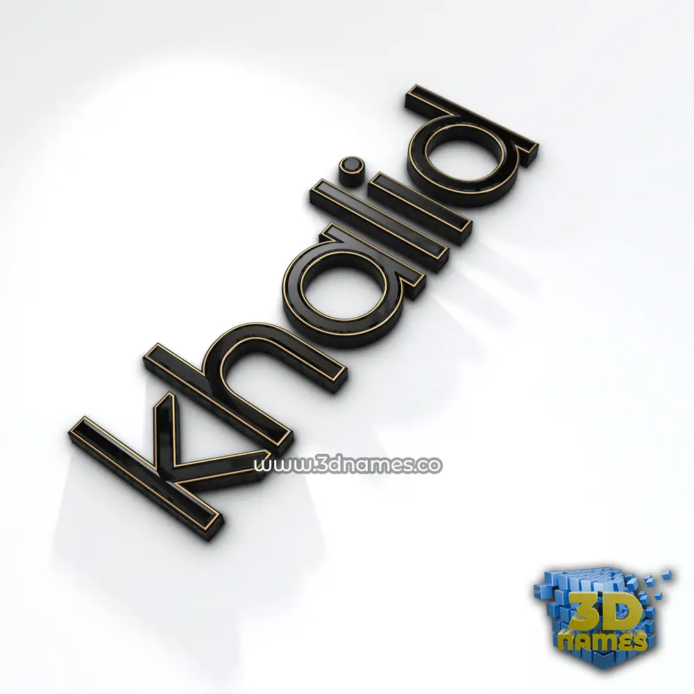 khalid in Black'n'White style - 3D name wallpaper