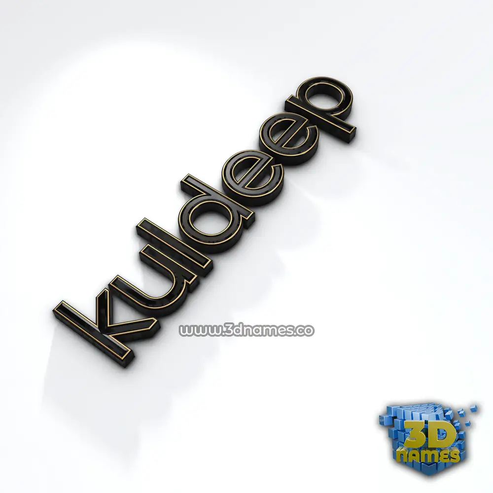kuldeep in Black'n'White style - 3D name wallpaper