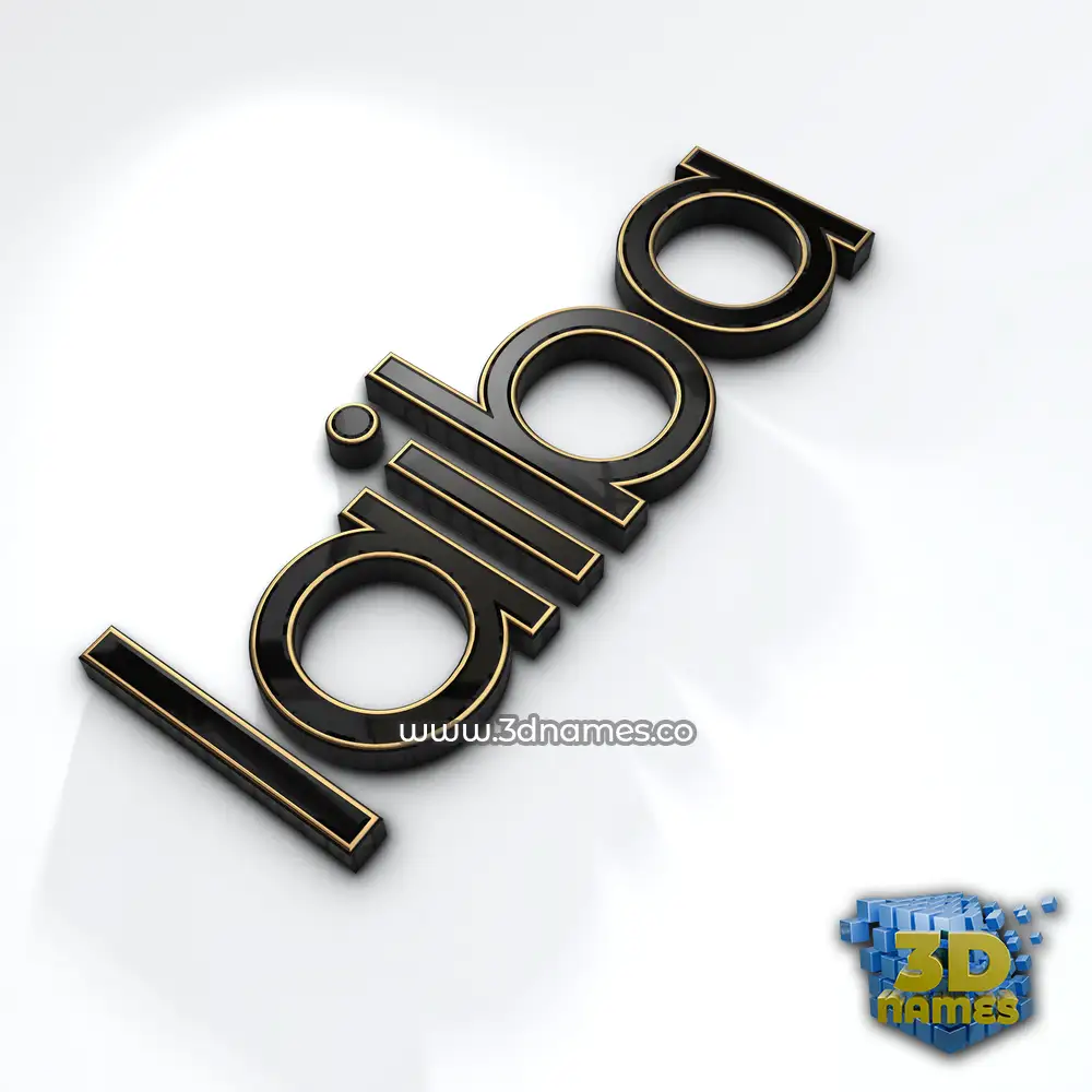 laiba in Black'n'White style - 3D name wallpaper