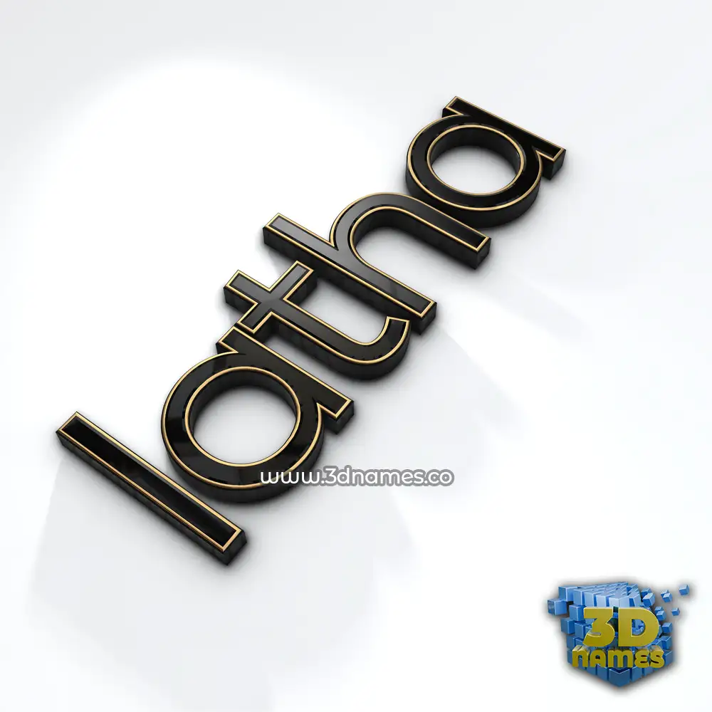 latha in Black'n'White style - 3D name wallpaper