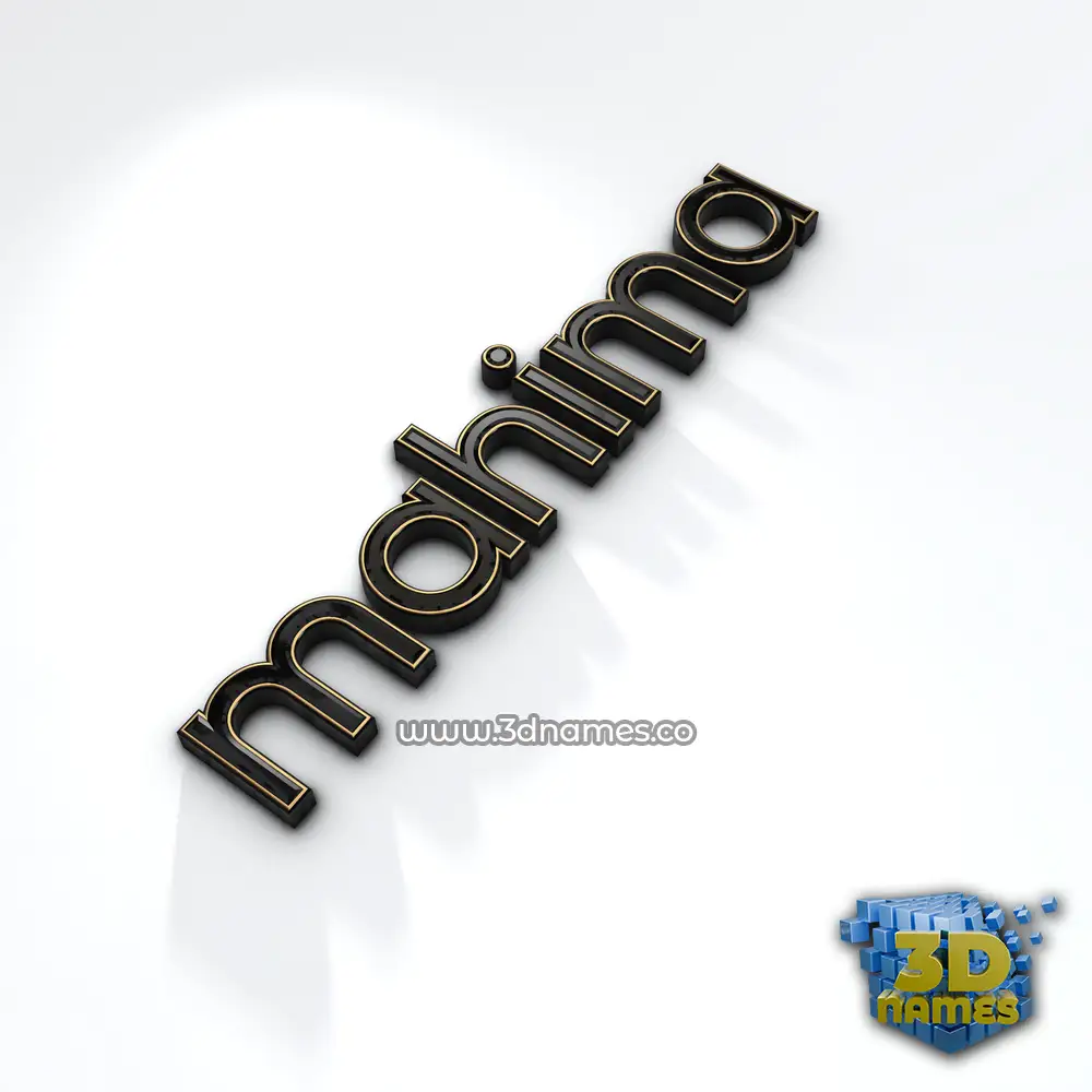 mahima in Black'n'White style - 3D name wallpaper