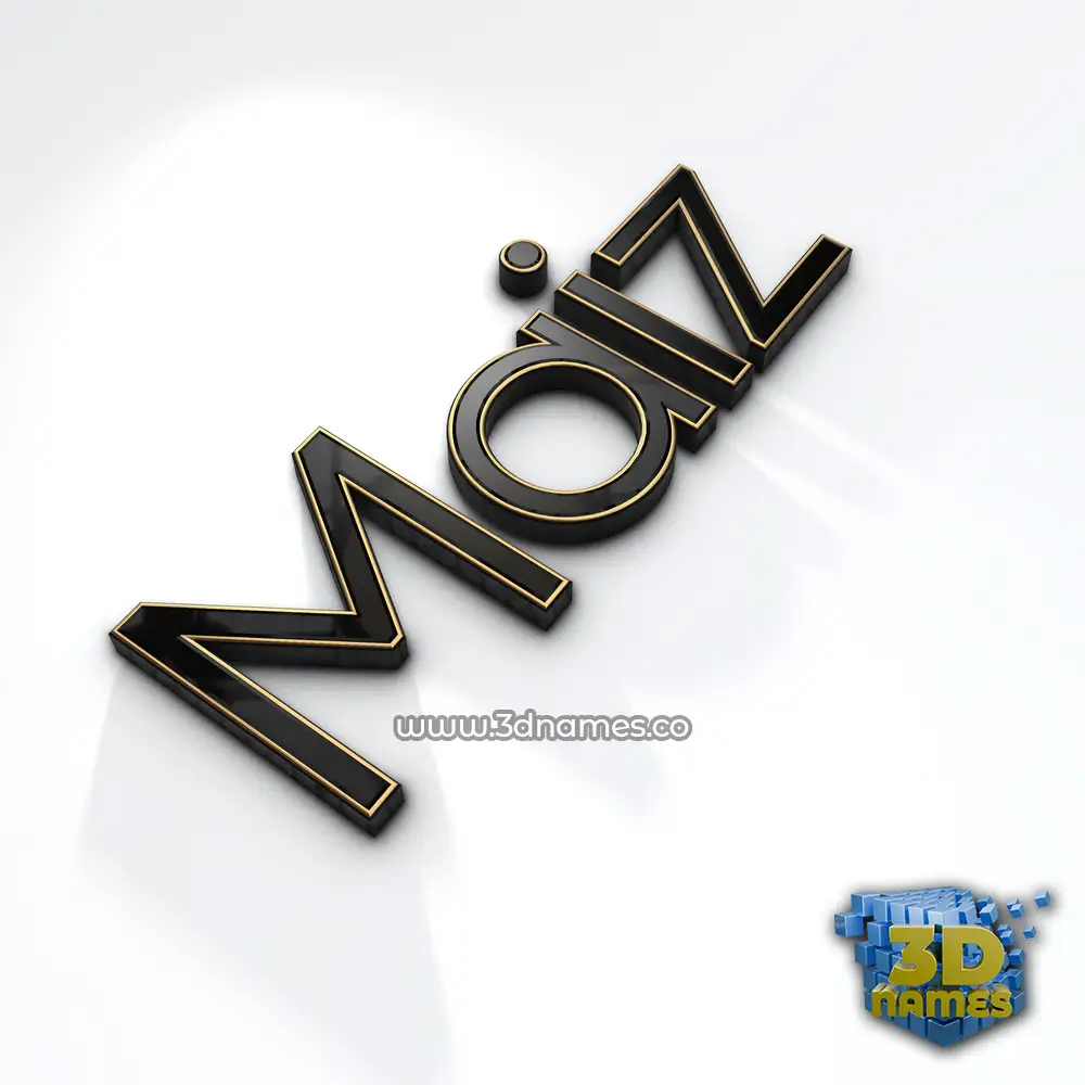 maiz in Black'n'White style - 3D name wallpaper