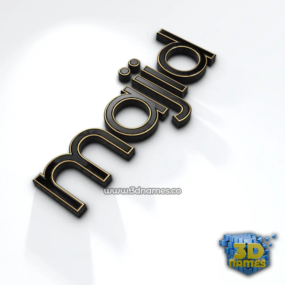 majid in Black'n'White style - 3D name wallpaper