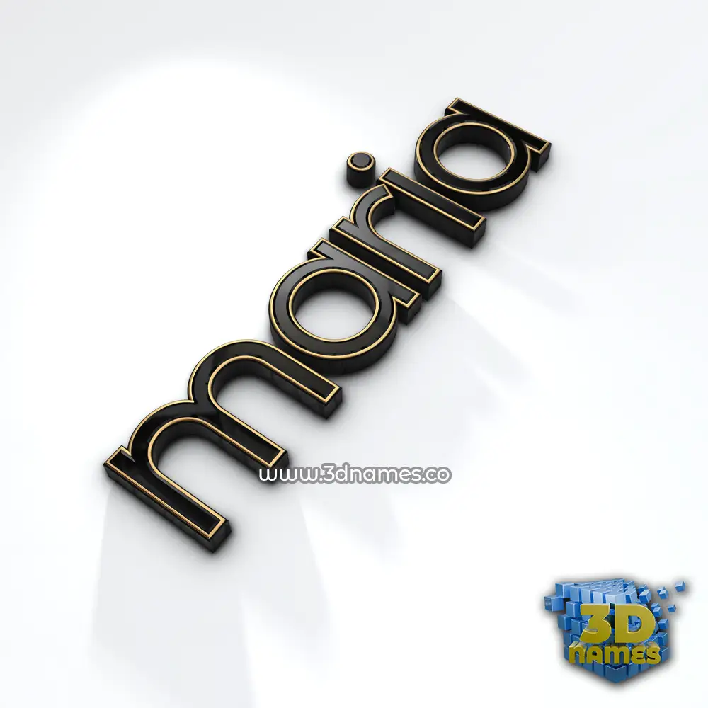 maria in Black'n'White style - 3D name wallpaper