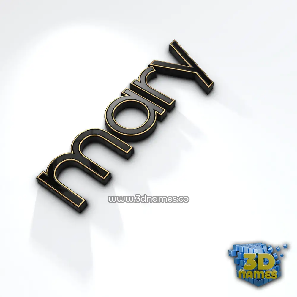 mary in Black'n'White style - 3D name wallpaper