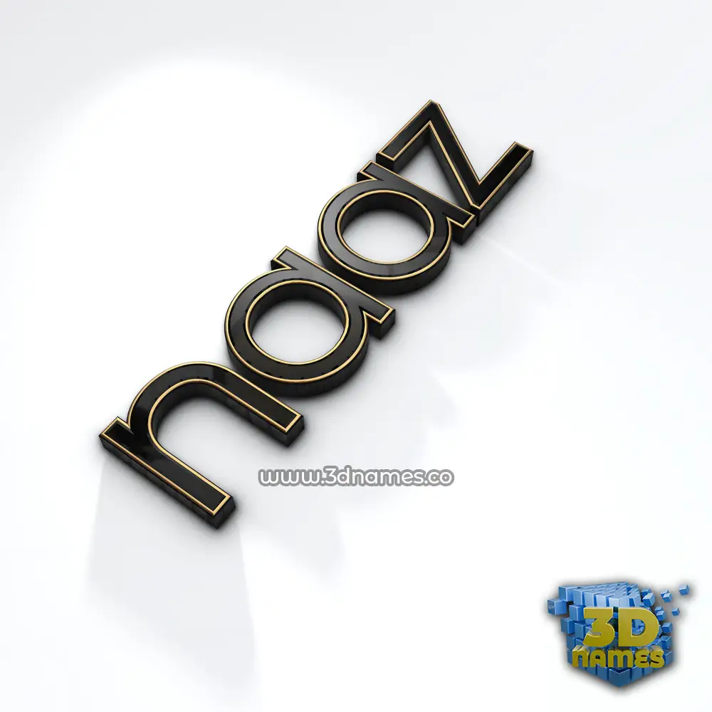 naaz in Black'n'White style - 3D name wallpaper