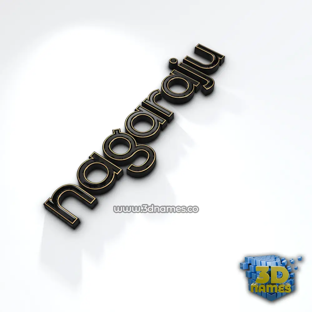 nagaraju in Black'n'White style - 3D name wallpaper