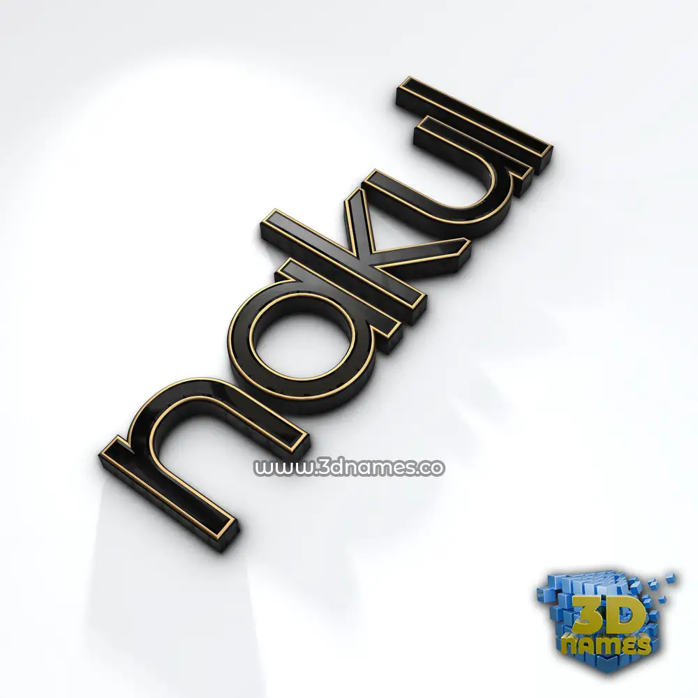 nakul in Black'n'White style - 3D name wallpaper