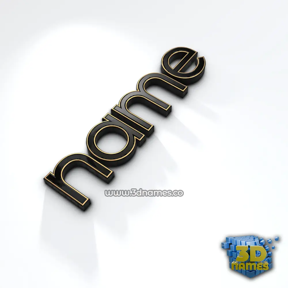 name in Black'n'White style - 3D name wallpaper