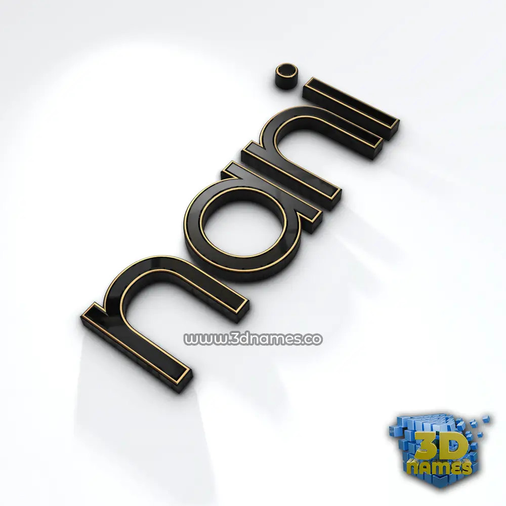 nani in Black'n'White style - 3D name wallpaper