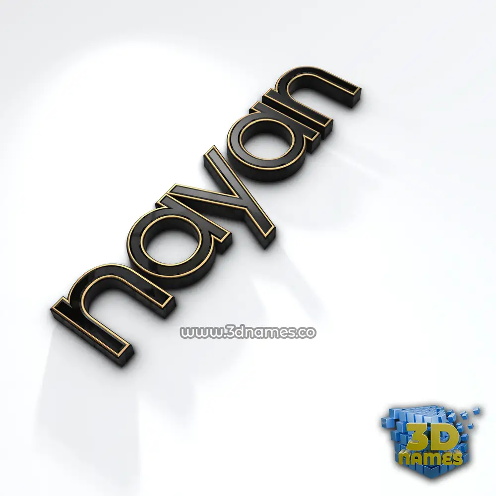 nayan in Black'n'White style - 3D name wallpaper