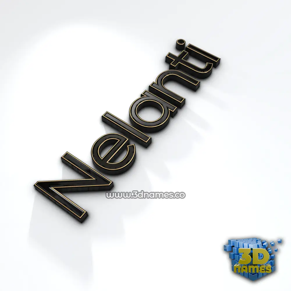 nelanti in Black'n'White style - 3D name wallpaper
