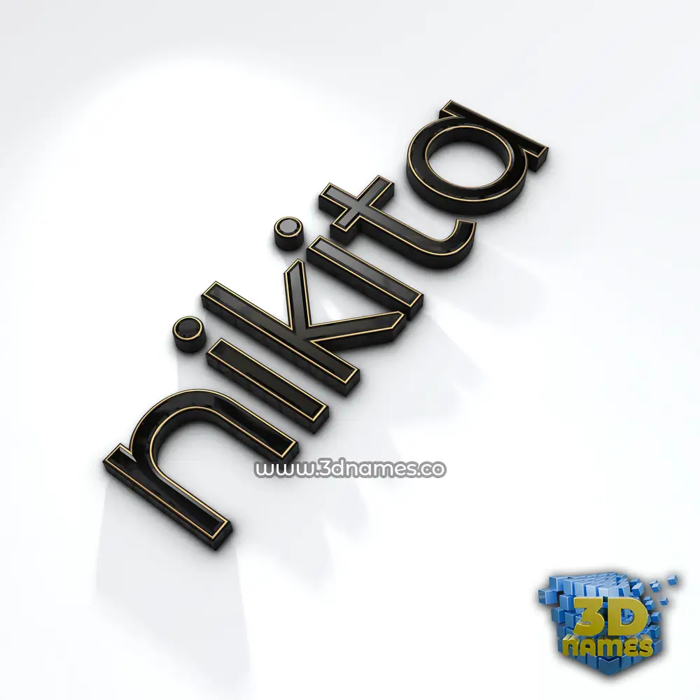 nikita in Black'n'White style - 3D name wallpaper