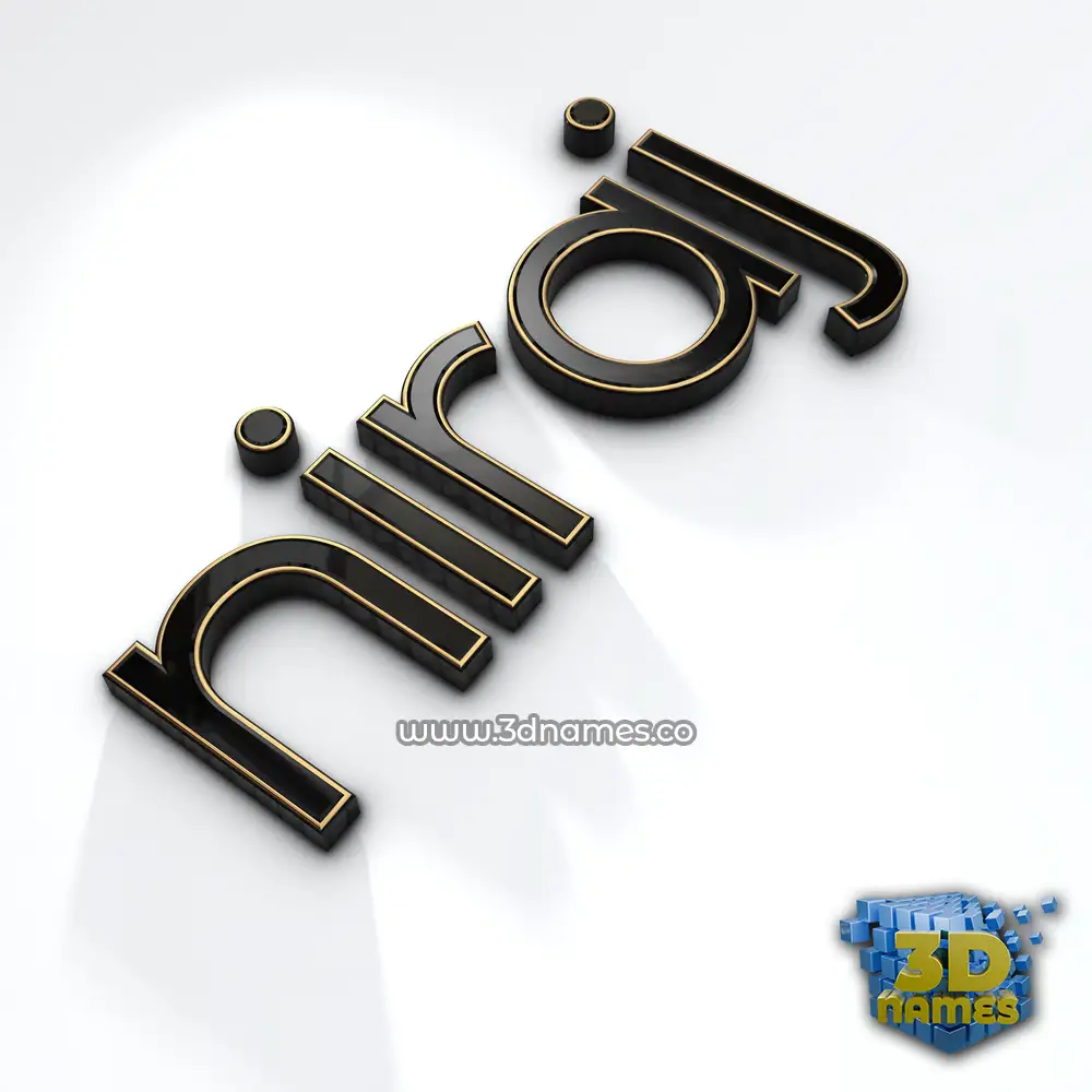 niraj in Black'n'White style - 3D name wallpaper