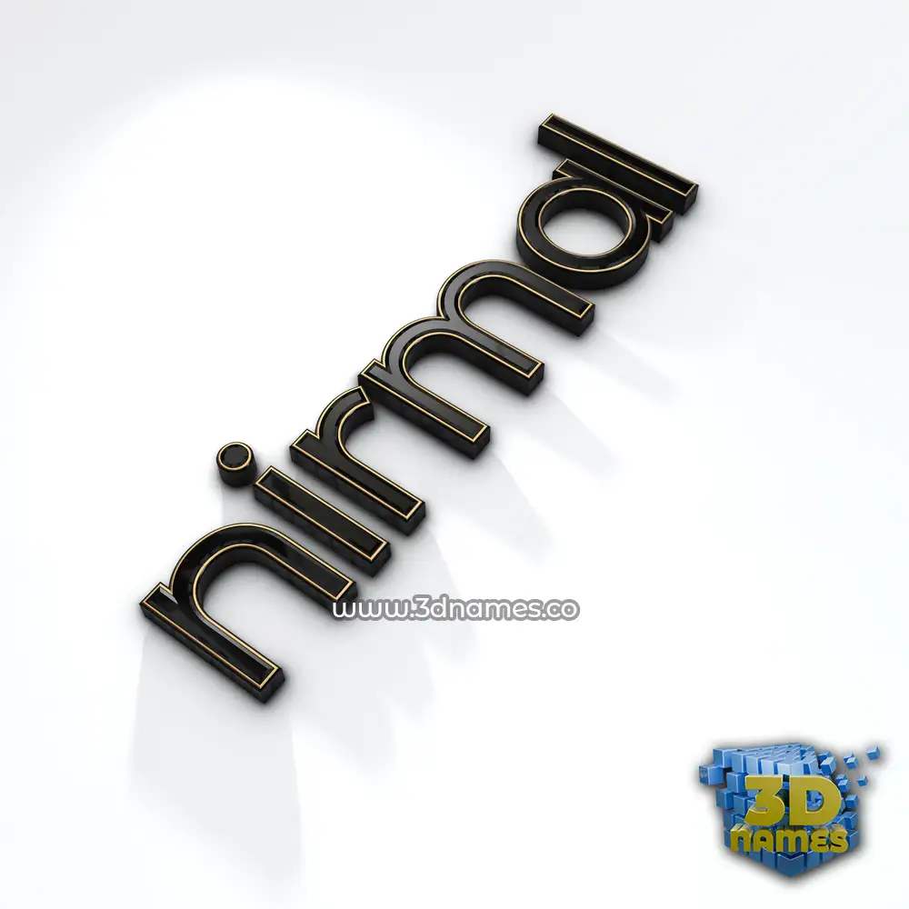 nirmal in Black'n'White style - 3D name wallpaper