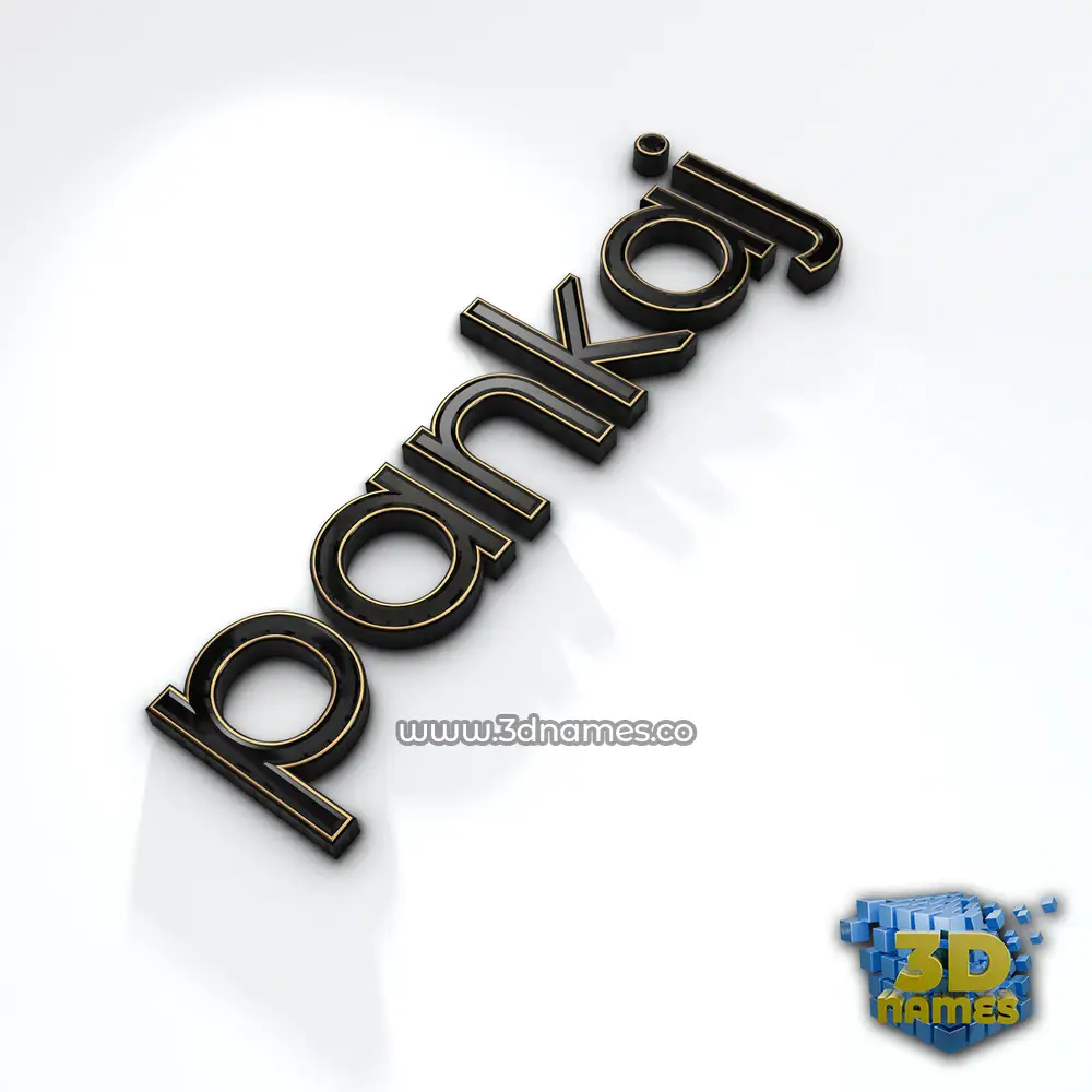 pankaj in Black'n'White style - 3D name wallpaper