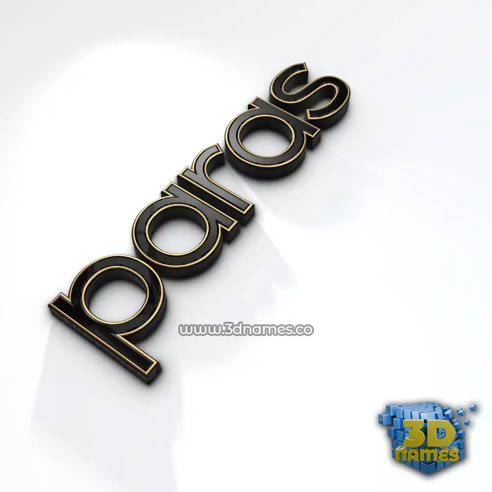 paras in Black'n'White style - 3D name wallpaper