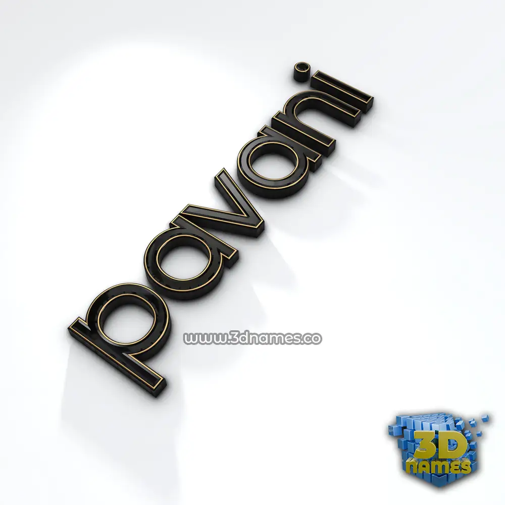 pavani in Black'n'White style - 3D name wallpaper