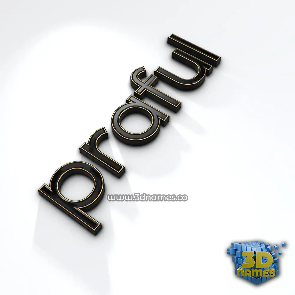 praful in Black'n'White style - 3D name wallpaper