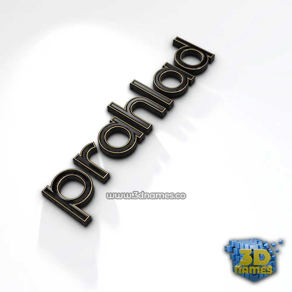 prahlad in Black'n'White style - 3D name wallpaper