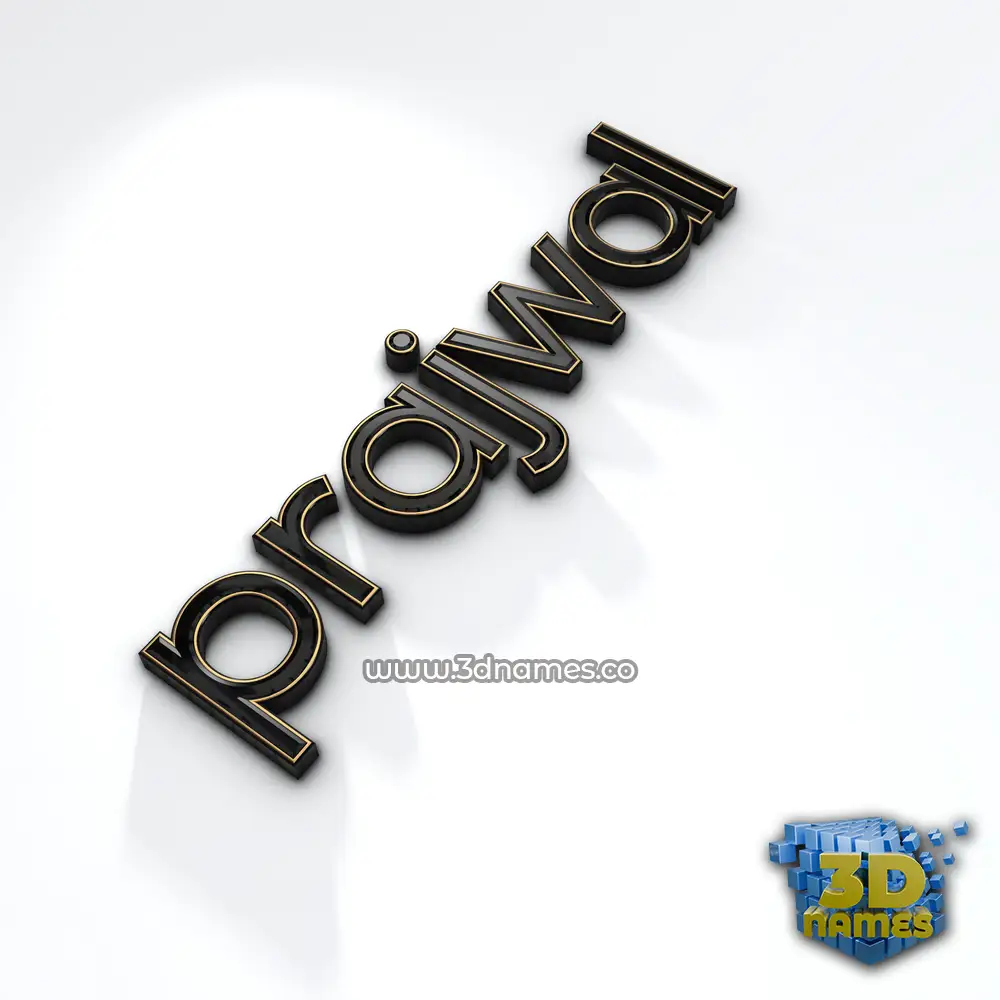 prajwal in Black'n'White style - 3D name wallpaper