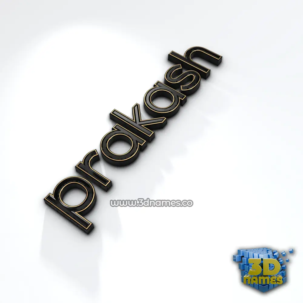 prakash in Black'n'White style - 3D name wallpaper