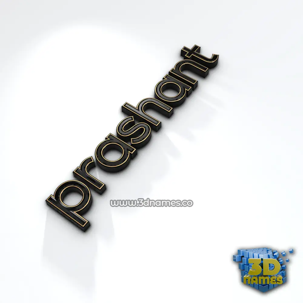 prashant in Black'n'White style - 3D name wallpaper