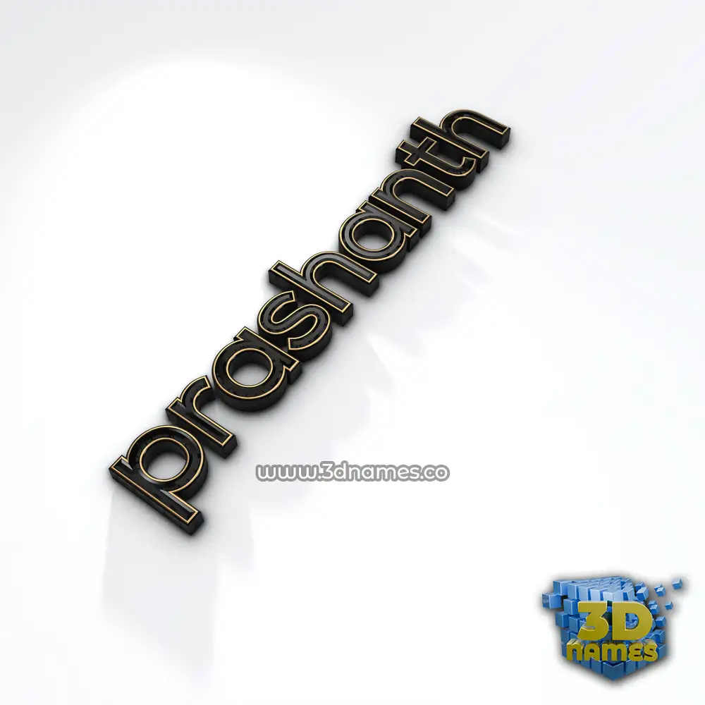 prashanth in Black'n'White style - 3D name wallpaper