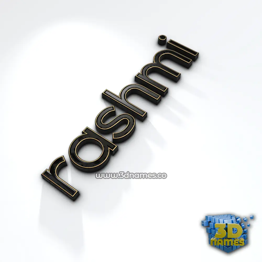 rashmi in Black'n'White style - 3D name wallpaper
