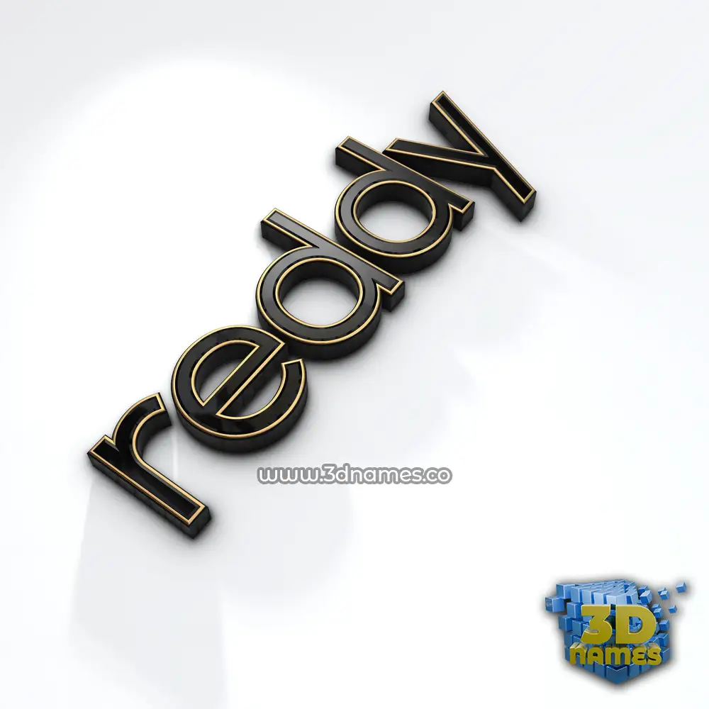 reddy in Black'n'White style - 3D name wallpaper