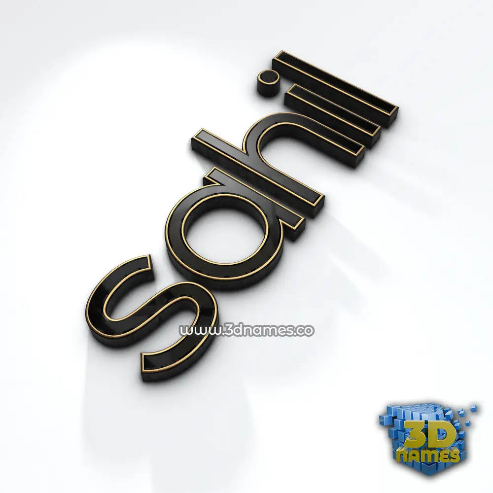 sahil in Black'n'White style - 3D name wallpaper