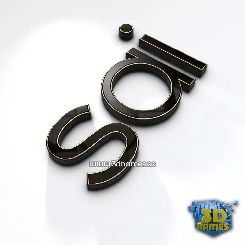 sai in Black'n'White style - 3D name wallpaper