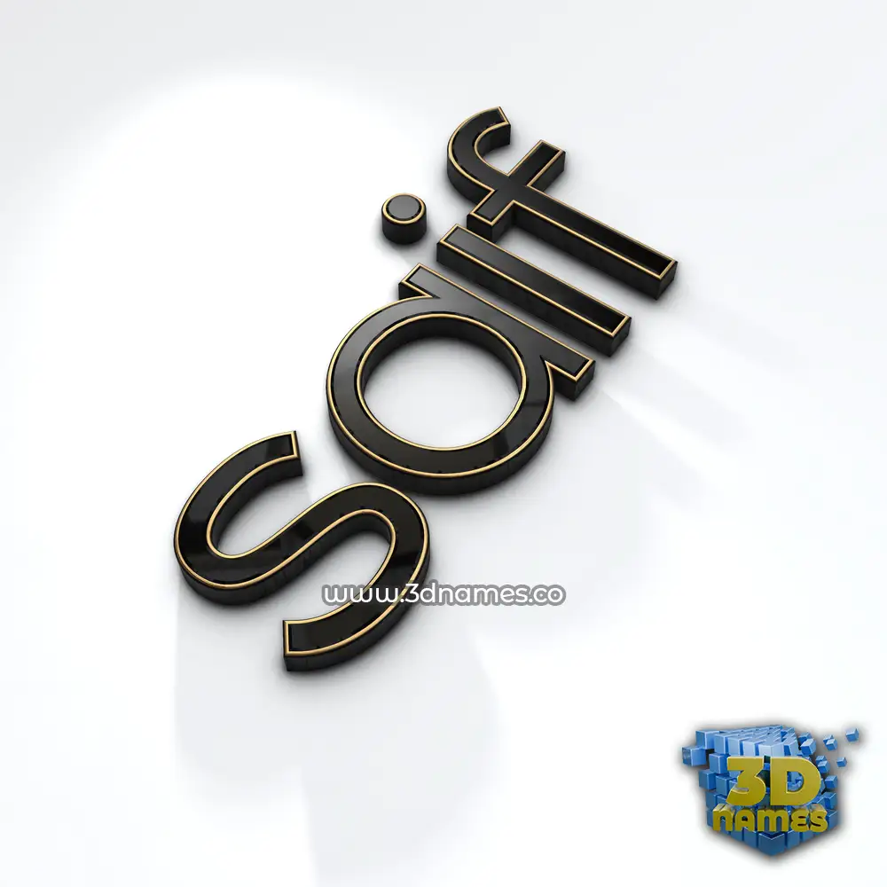 saif in Black'n'White style - 3D name wallpaper