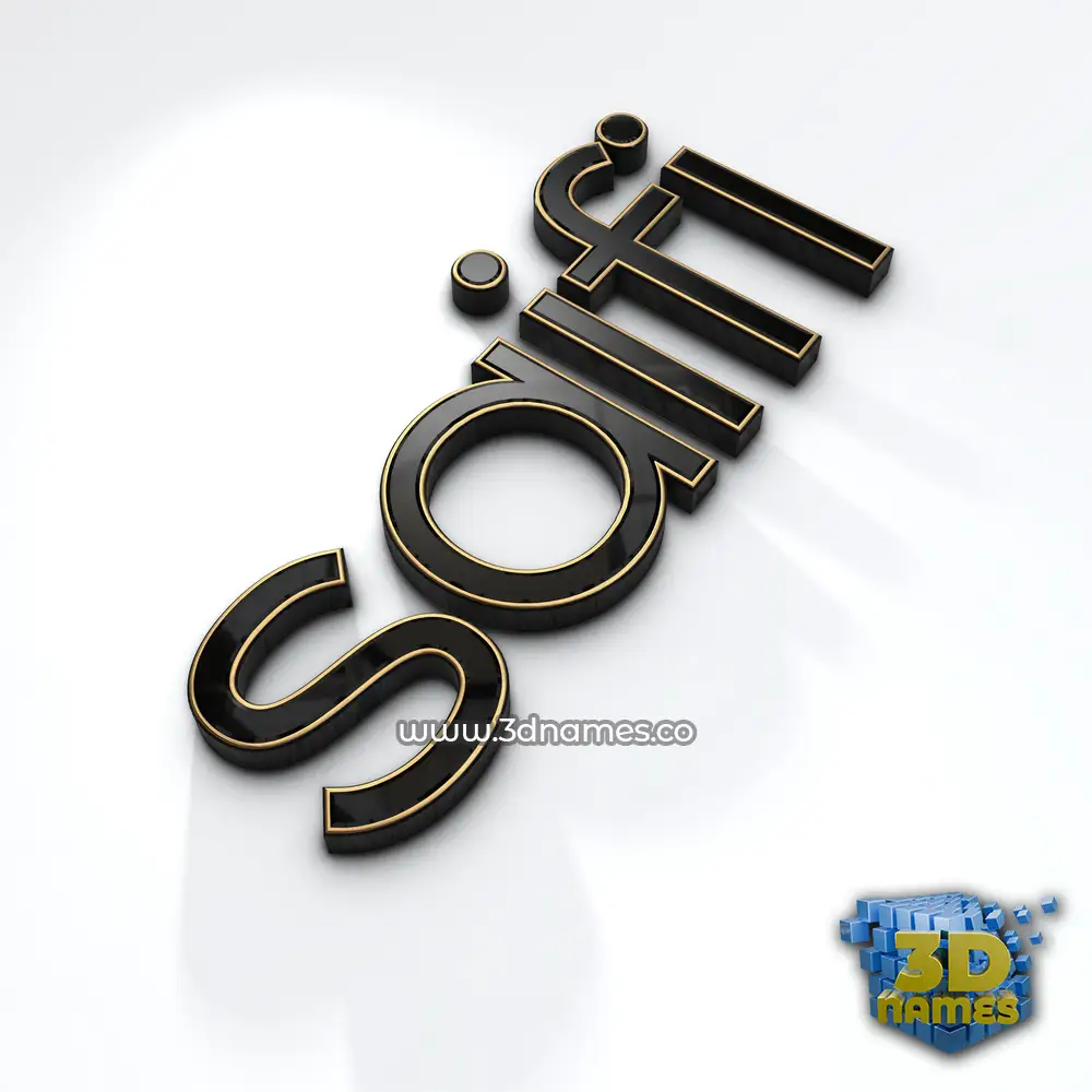 saifi in Black'n'White style - 3D name wallpaper
