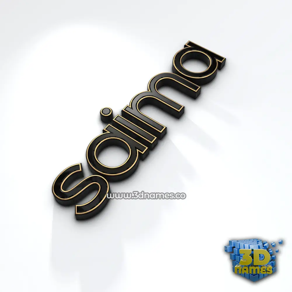 saima in Black'n'White style - 3D name wallpaper